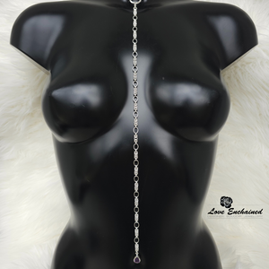 Love Enchained handmade luxury sterling silver submissive leash