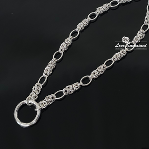 Venus O Princess collar ~ sterling silver O ring
