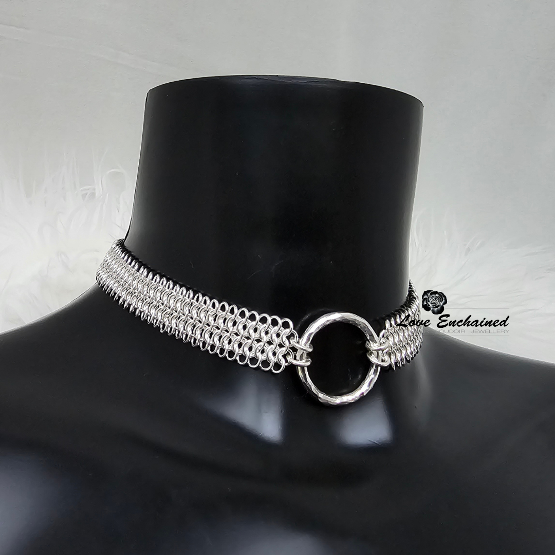 Mermaid O Goddess ~ Luxury sterling silver submissive collar