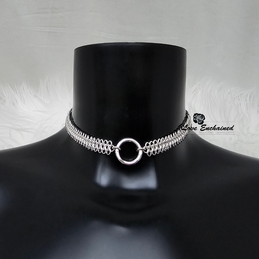 Mermaid O Princess ~ Luxury sterling silver submissive collar