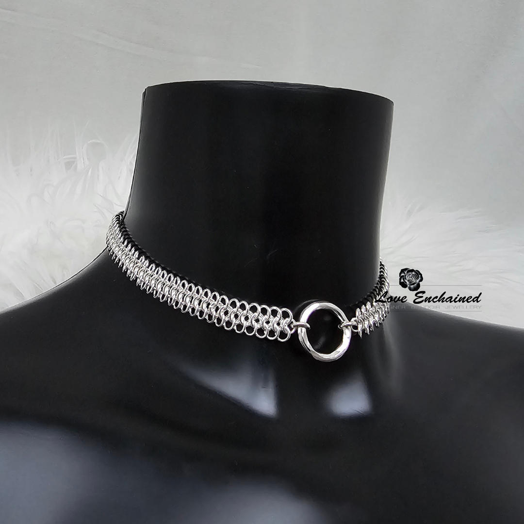 Mermaid O Princess ~ Luxury sterling silver submissive collar